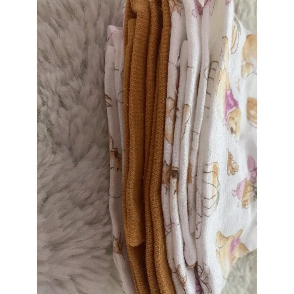 3 Pack Disney Winnie The Pooh Piglet Autumn Fall‎ Leaves Kitchen Towels 16 X 26”